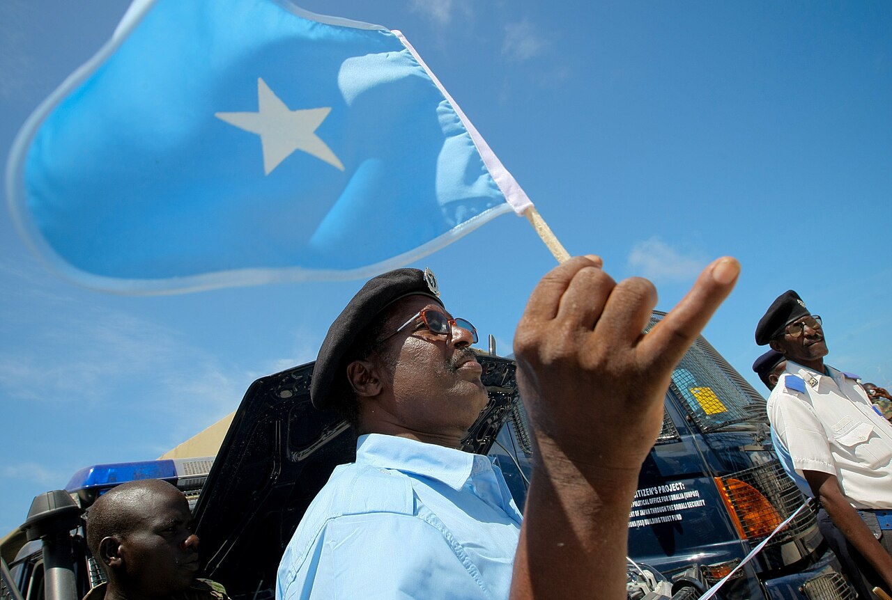 Somali Police Force officers in Mogadishu, Somalia